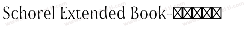 Schorel Extended Book字体转换